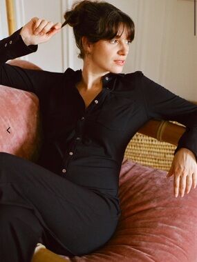 Hatch Black Bombshell Nursing Jumpsuit